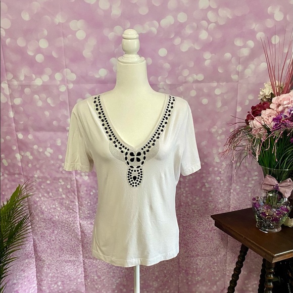 St. John Sport, embellished blouse, price drop - Picture 1 of 14